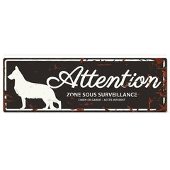   Plaque de garde BERGER ALLEMAND noir 40x13.5 cm  40x13.5 cm