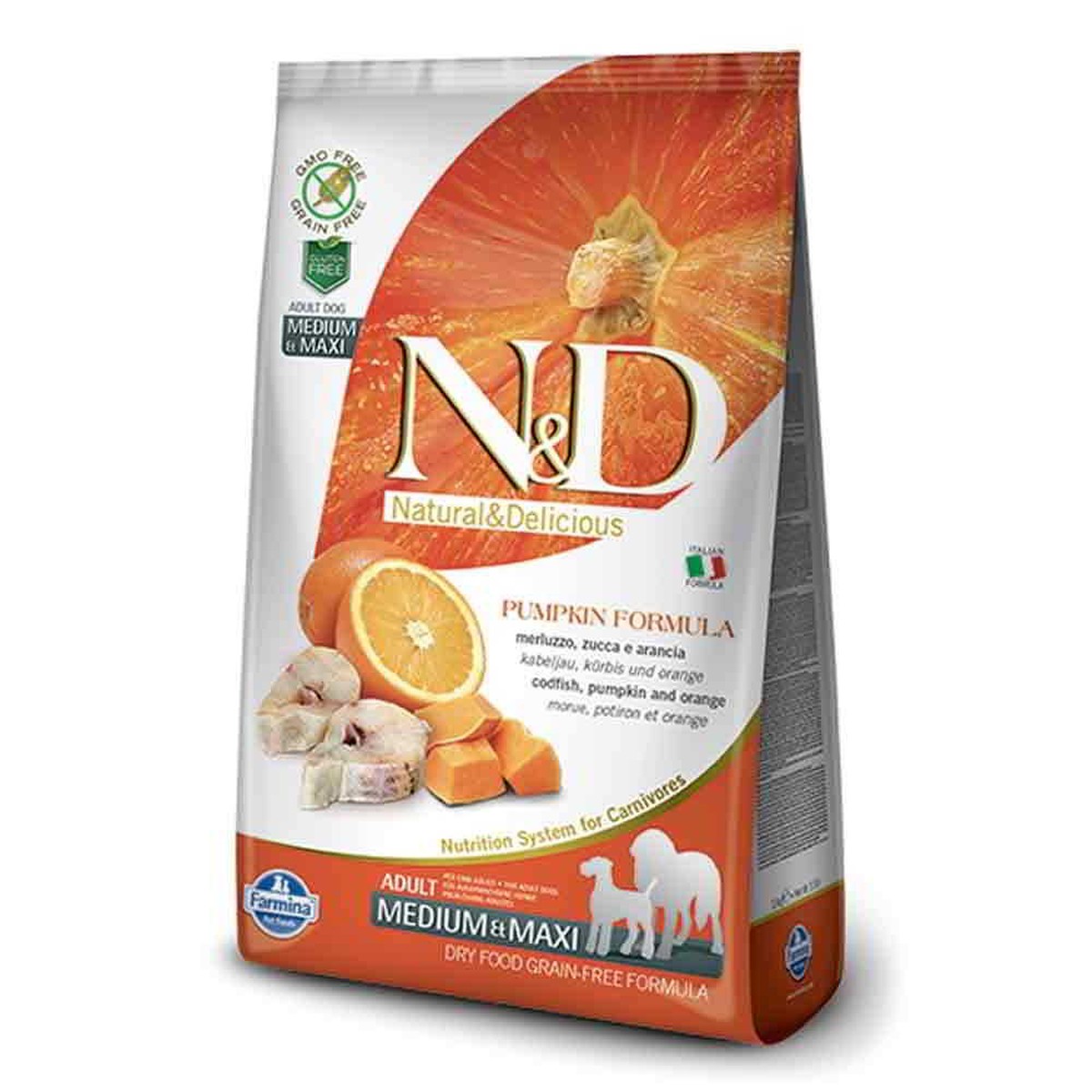 N&D  ND Grain Free Can Adult me/max potir agneau myrt 12kg  