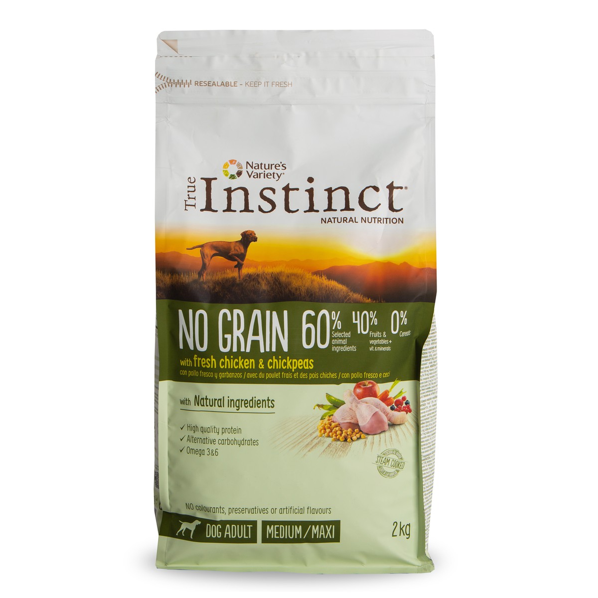 True Instinct  T. INSTINCT No Grain Med. Ad Chicken 2Kg  