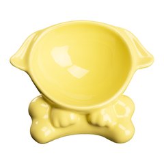 Schilliger Sélection Chien-Chien Assiette Os Chien-Chien Jaune poussin 20x13.5x11cm