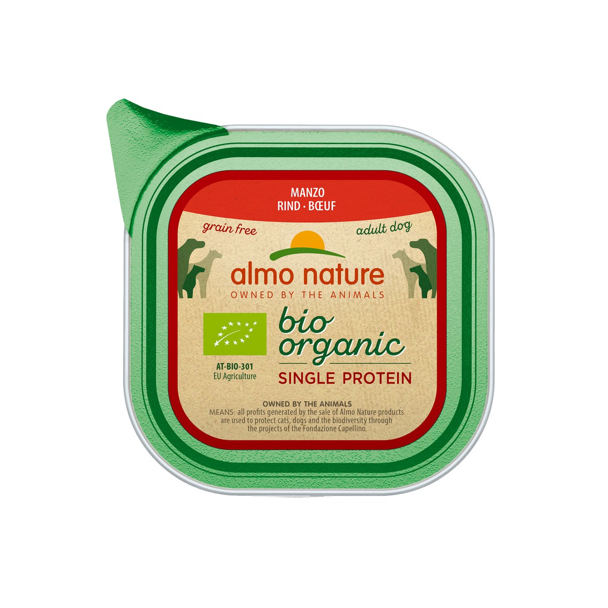 Almo nature  Almo nature PFC Dog Daily menu Bio Single Protein Boeuf 150g  150 g