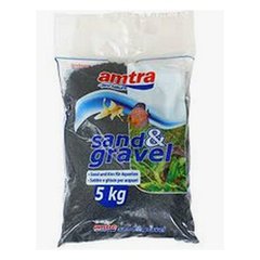   Sable pour aquarium  Quartz céramique noir  2-3 mm 5kg  5kg