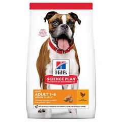 Science Plan  Canine Adult Light Medium au poulet 14kg Sans couleur 14kg