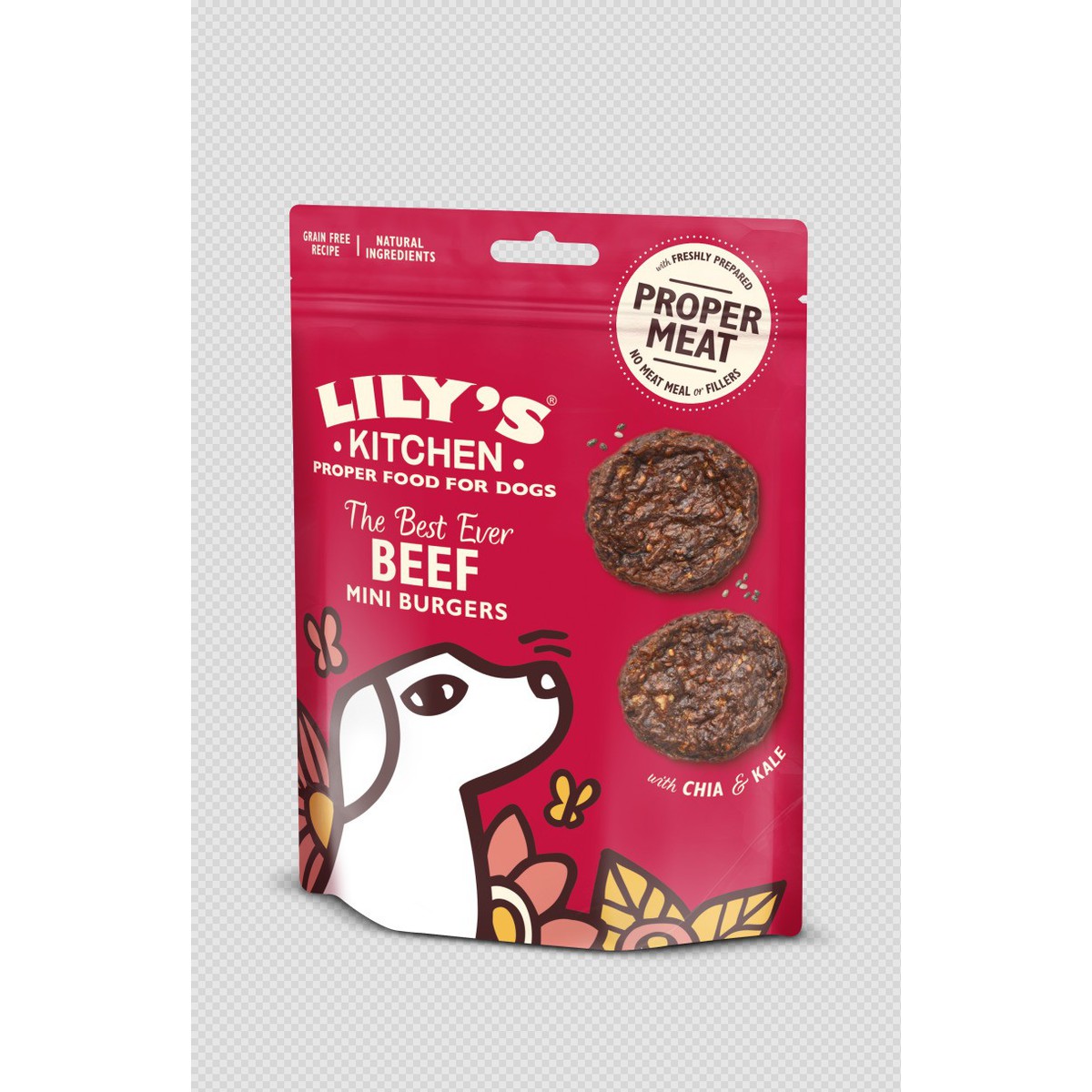 Lily's  Lily's dog Beef Mini Burgers 70g  70g
