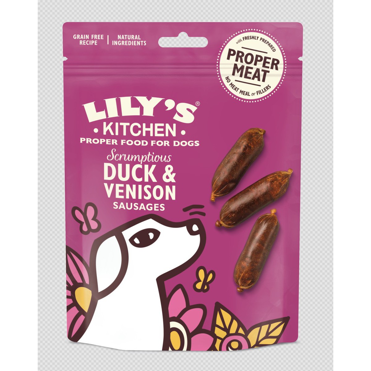 Lily's  Lily's dog Duck+Venison Sausages 70g  70g