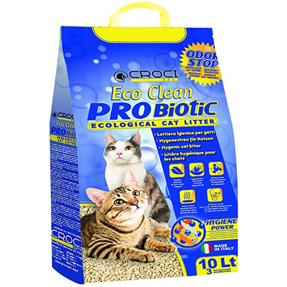   Litière  Eco Clean Probiotic  3.8kg Sans couleur 10l