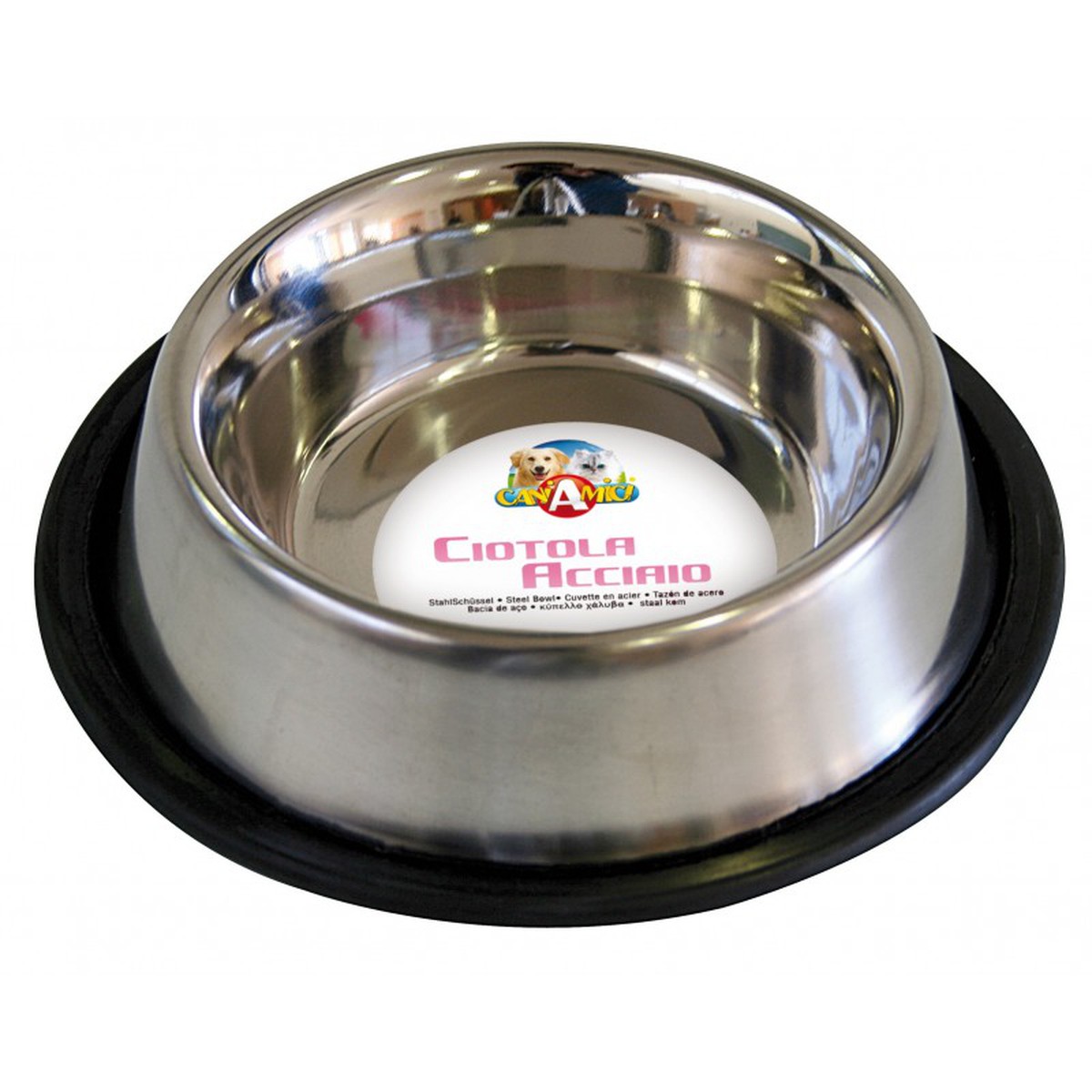   Mangeoire inox antidérapant 1.90l  29cm