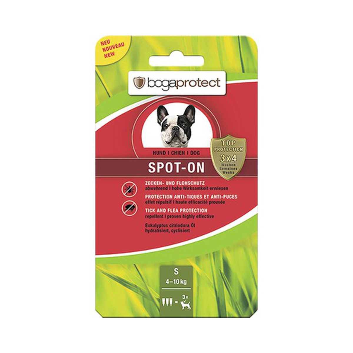   Bogaprotect Spot-On chien S  3x1.2ml
