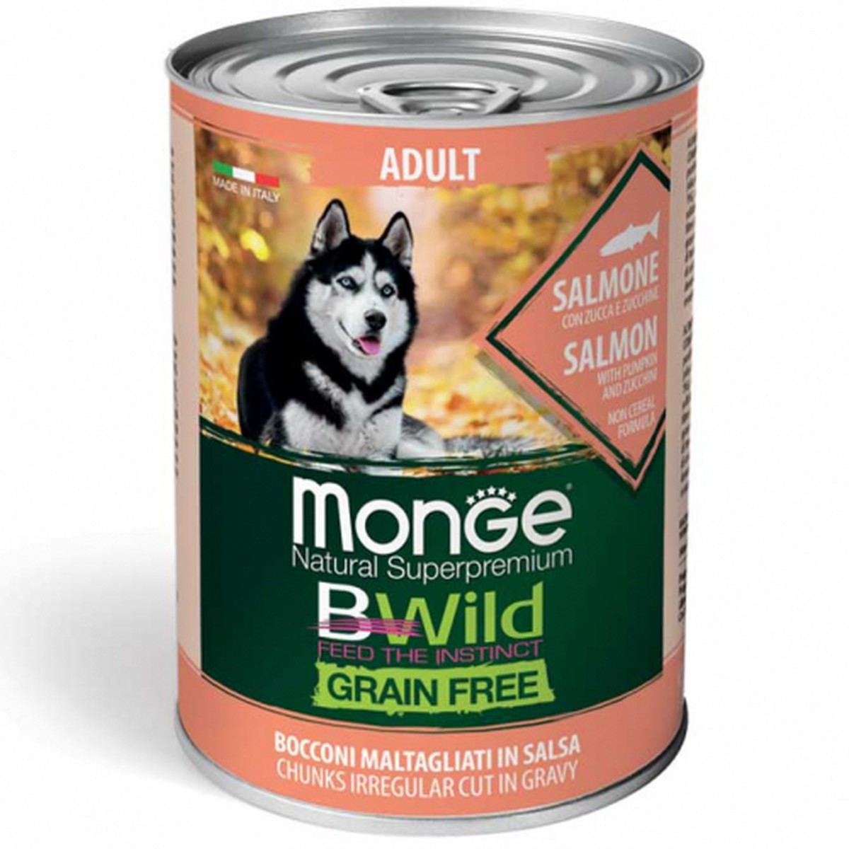 Monge  Monge Dog BWild Wet Adult Salmon 400g  