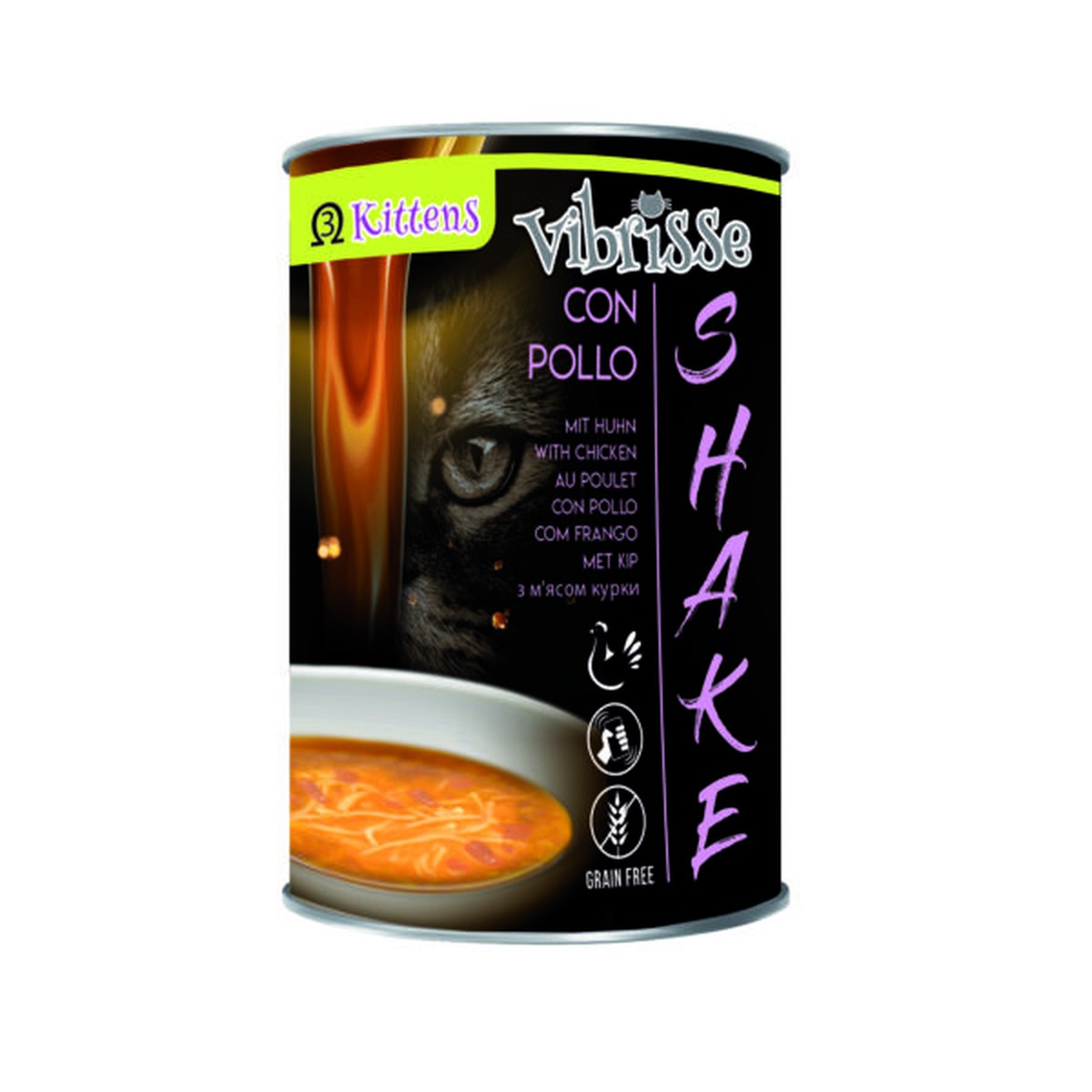   VIBRISSE SHAKE KITTEN+ CHICKEN OMEGA3 135g  135g