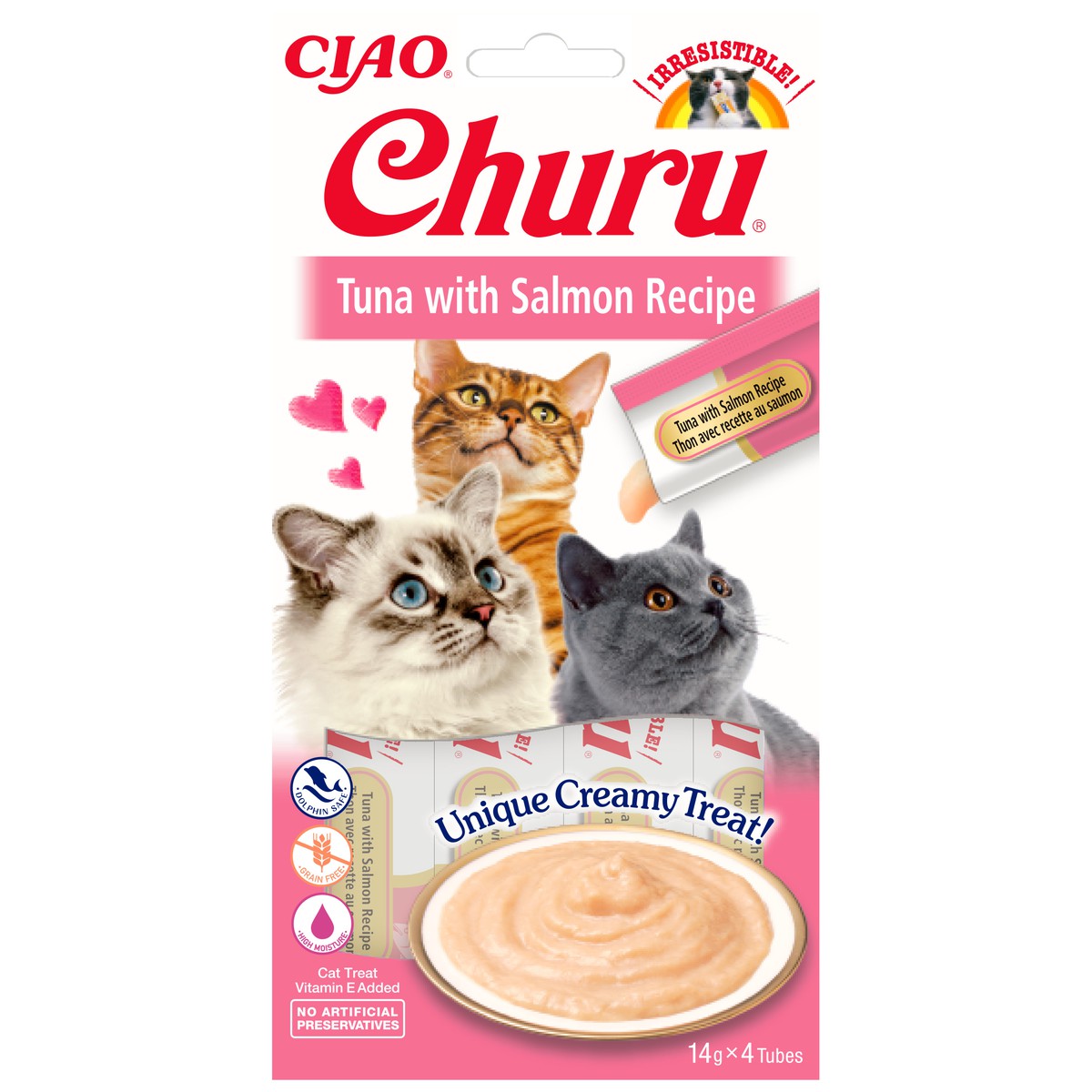   Churu® Purée Thon et Saumon 4 Sticks de 14g  