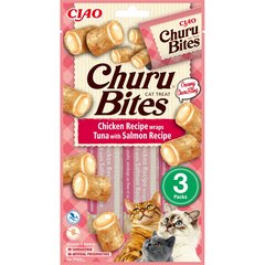   Churu® Bites Poulet enrobé Thon et Saumon 3 Sticks de 10g  