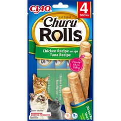   Churu® Rolls Poulet enrobé de Thon 4 Sticks à 10g  
