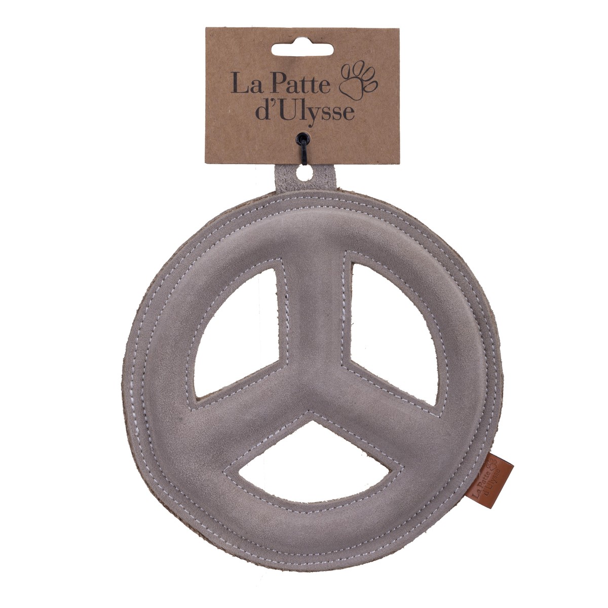 La Patte d'Ulysse  Jouet chien Le Frisbee Peace Beige Diam 22cm