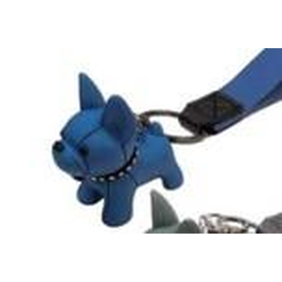 Croci  Porte-clés Bulldog bleu  4cm