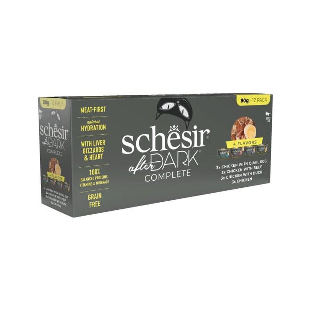 Schesir  Schesir After dark filet bouillon 12x80g variety pack  
