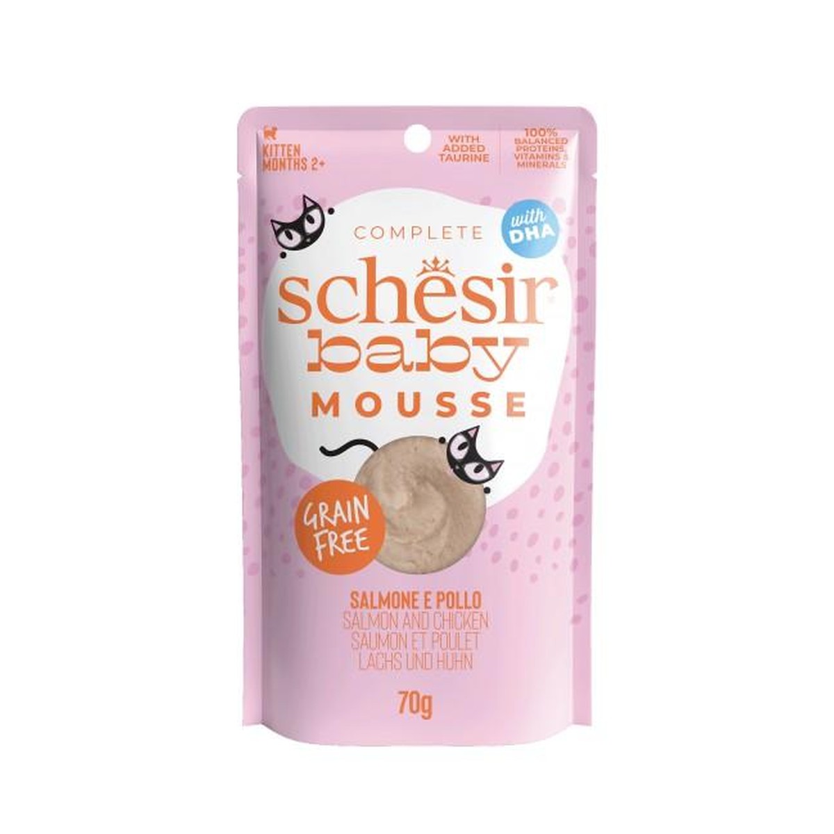 Schesir  SCHESIR BABY MOUSSE SACHET 70G SAUMON  