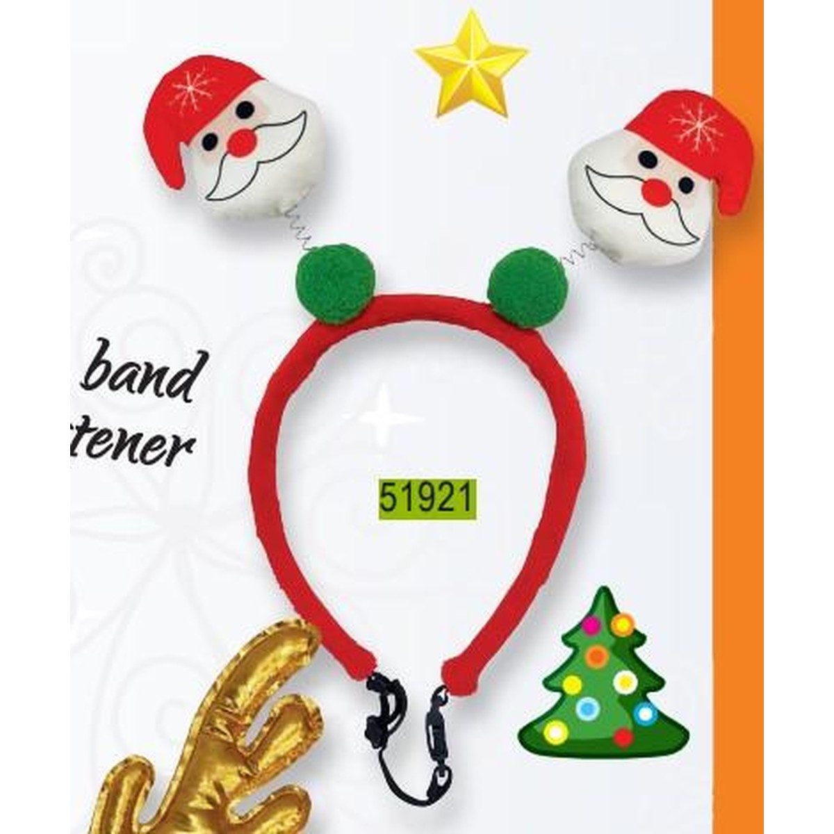 Nobby  Serre tête Noël chien père Noël  Diam 15cm