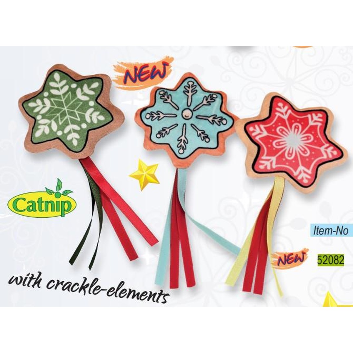 Nobby  Jouet chat Noël Snowflakes  