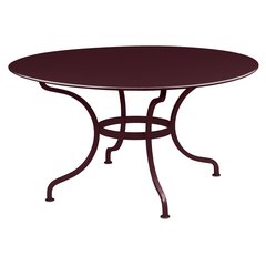 Fermob Romane Table Romane ronde STP Rouge lie de vin L 137 x l 137 x H75cm Diam : 137