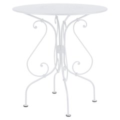 Fermob 1900 Guéridon 1900 Blanc L 67 x l 67 x H71cm Diam : 67
