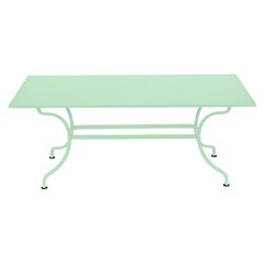 Fermob Romane Table Romane rectangulaire sans allonges Vert menthe à l'eau L 180 x l 100 x H75cm