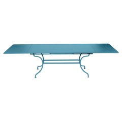 Fermob ROMANE Table Romane rectangulaire à allonges Bleu turquoise 200/300x100cm