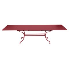 Fermob Romane Table Romane rectangulaire à allonges Rouge groseille L 300 x l 100 x H75cm