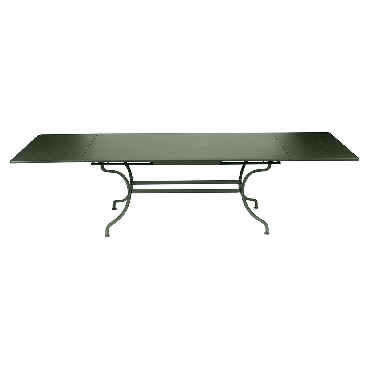 Fermob Romane Table Romane rectangulaire à allonges Vert pistache L 300 x l 100 x H75cm