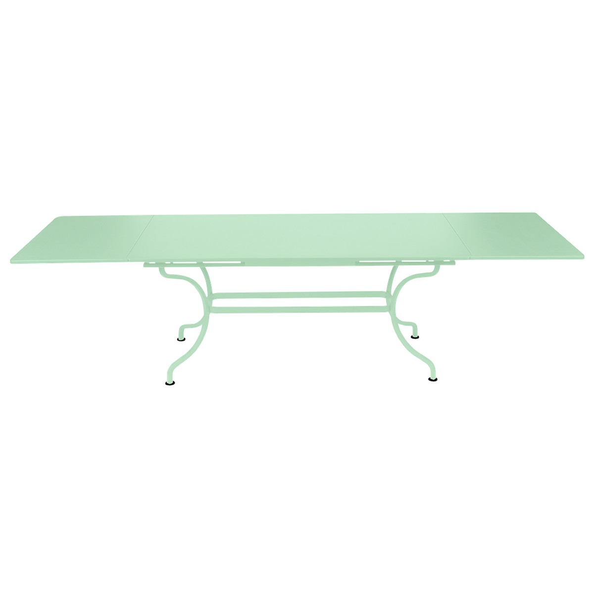 Fermob Romane Table Romane rectangulaire à allonges Vert menthe à l'eau L 300 x l 100 x H75cm