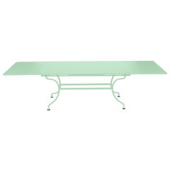 Fermob Romane Table Romane rectangulaire à allonges Vert menthe à l'eau L 300 x l 100 x H75cm