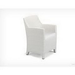 Dedon Barcelona Fauteuil repas Barcelona Blanc 65x59x86cm