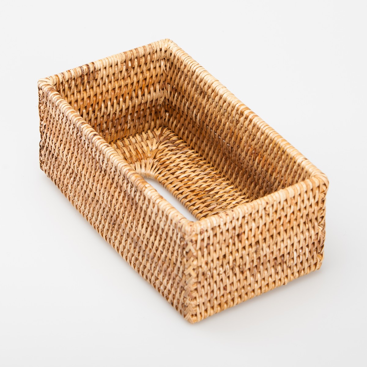   Boîte à kleenex rotin chic Brun clair 25x14x10