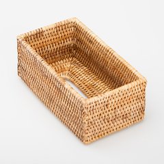   Boîte à kleenex rotin chic Brun clair 25x14x10