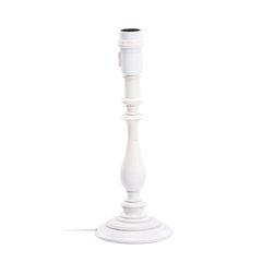   Pied de lampe Flame Hêtre Blanc écru 29 cm