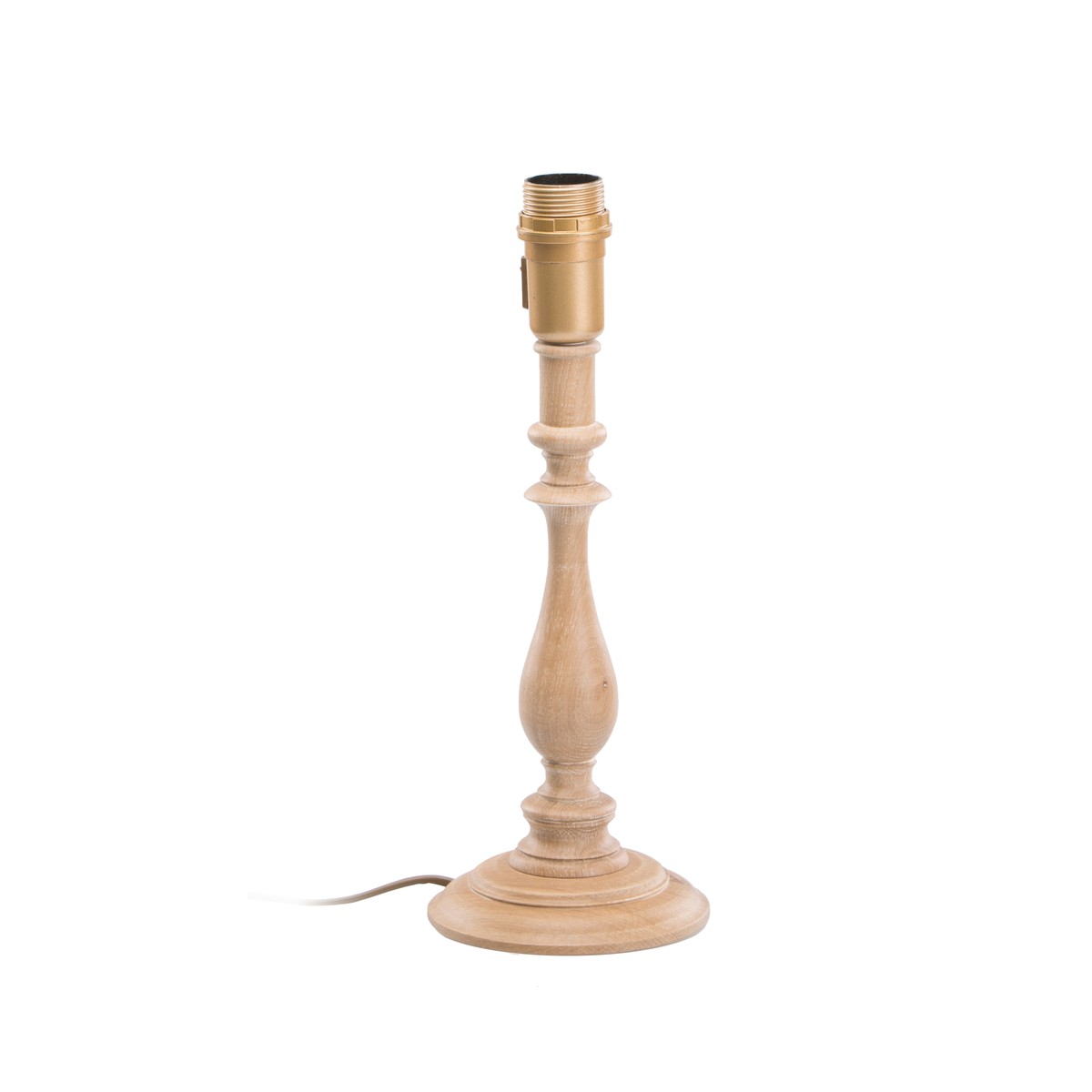   Pied de lampe Flame chêne Beige 29cm
