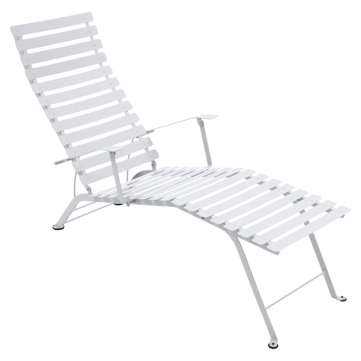 Fermob Bistro Bain de soleil Bistro Blanc L 140.8 x l 55.5 x H89cm
