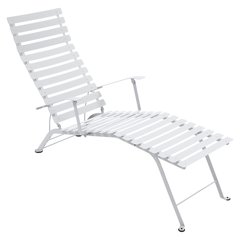 Fermob Bistro Bain de soleil Bistro Blanc L 140.8 x l 55.5 x H89cm