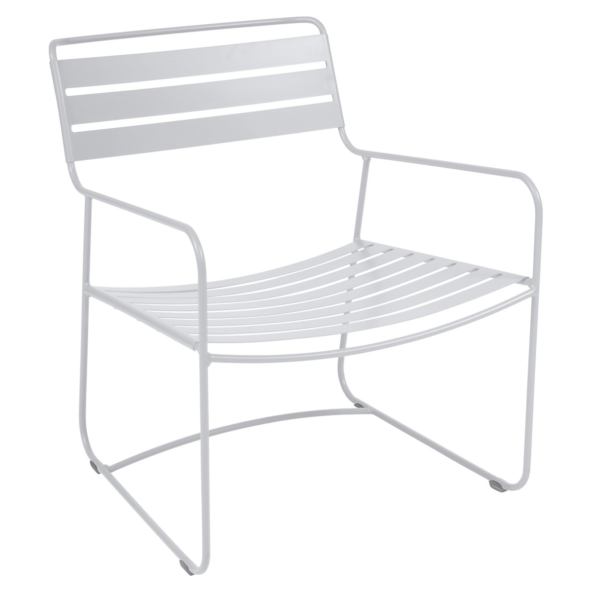 Fermob Surprising Fauteuil bas Surprising lounger sans repose pieds Blanc L 72 x l 62 x H70cm