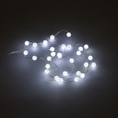   Guirlande Int. LED mini Boules à piles 30L  200cm