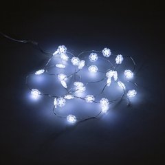   Guirlande Int. LED mini Etoiles à piles 30L  200cm