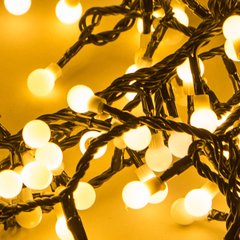   Guirlande Int./Ext. LED Chaude 180L. SILENT NIGHT Mini boules  6m (+5m de cable d alimentation)