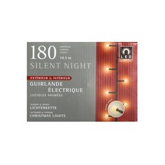   Guirlande Int./Ext. LED Chaude 180L. SILENT NIGHT Mini boules  6m (+5m de cable d alimentation)