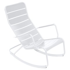 Fermob Luxembourg Rocking Chair Luxembourg Blanc L 105 x l 69.5 x H92cm
