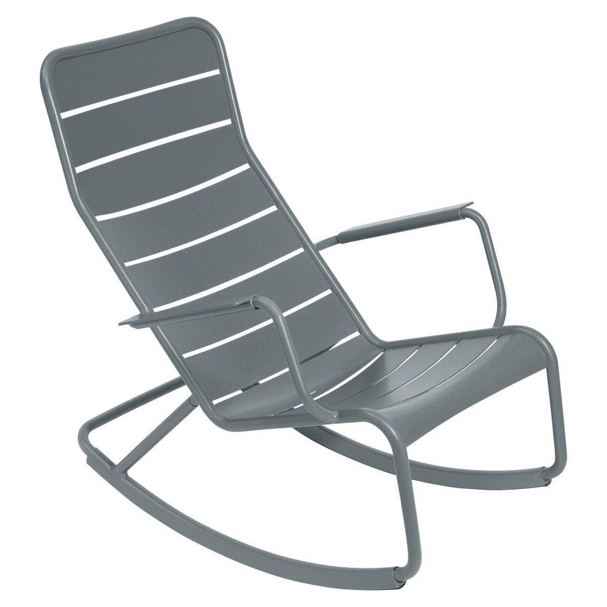 Fermob Luxembourg Rocking Chair Luxembourg Gris fumée L 105 x l 69.5 x H92cm