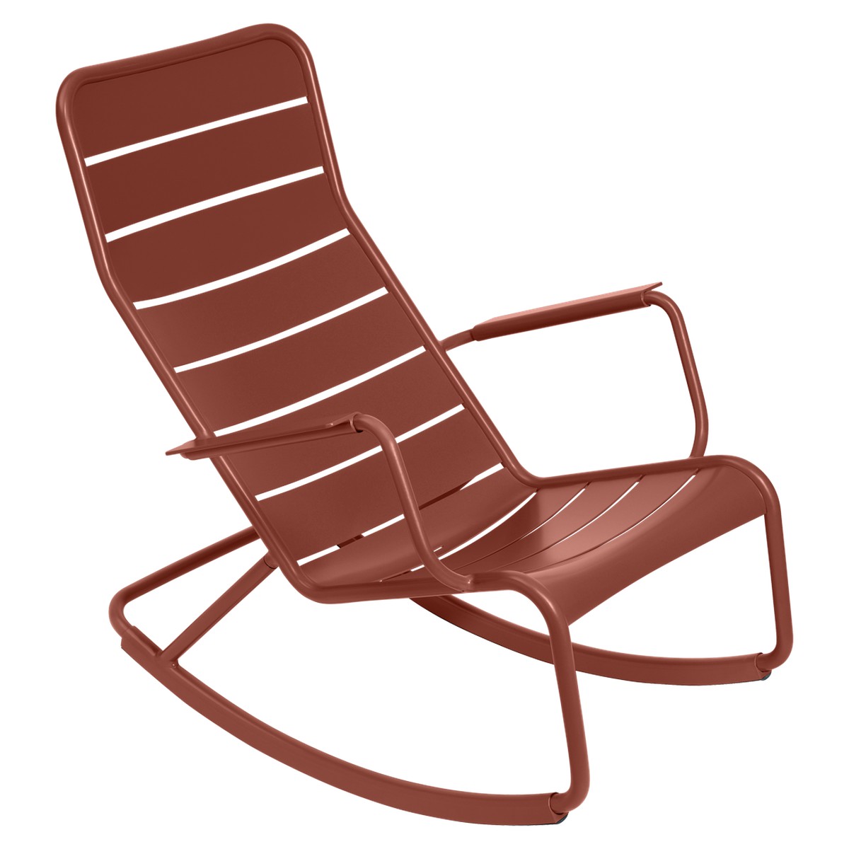 Fermob Luxembourg Rocking Chair Luxembourg Rouge ocre L 105 x l 69.5 x H92cm