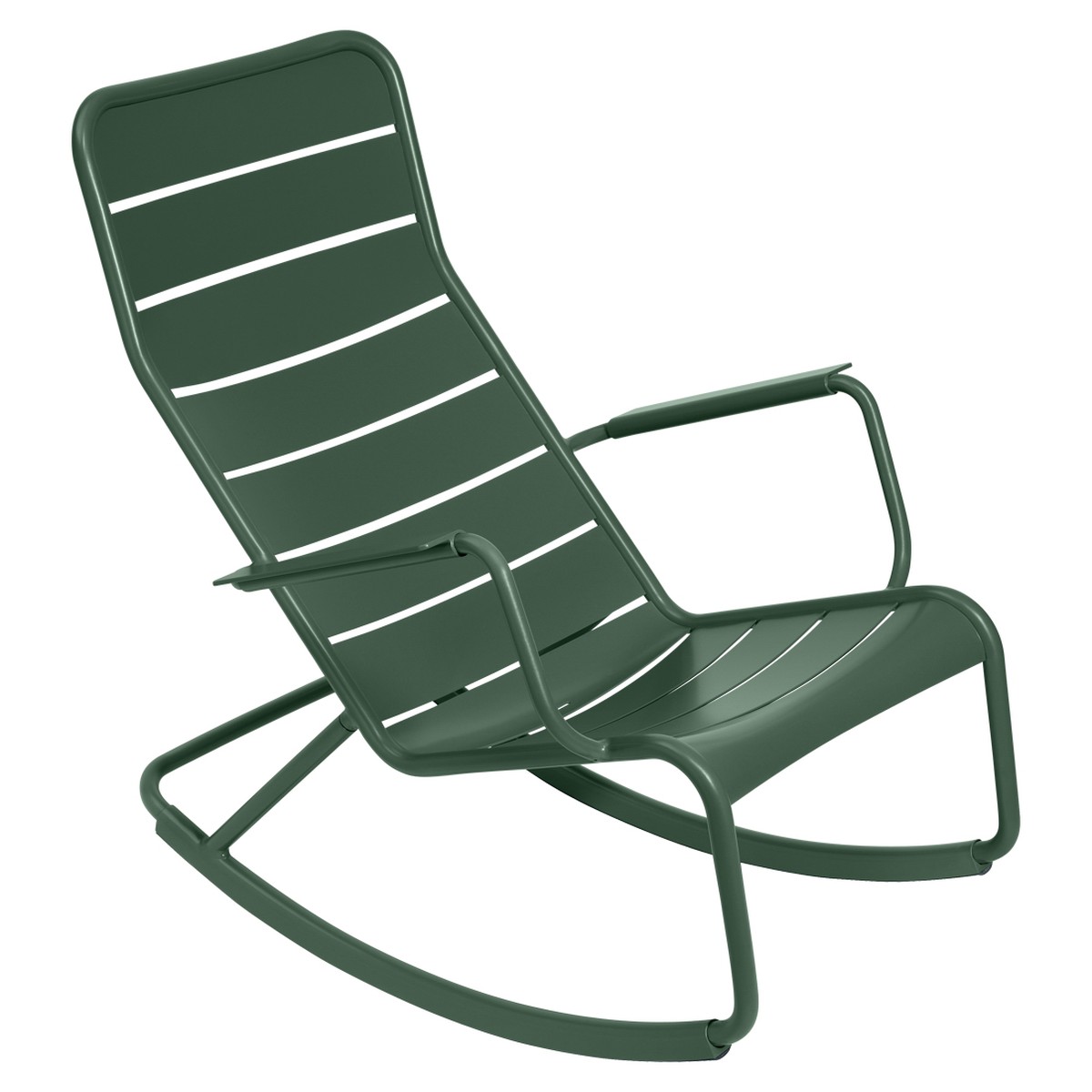 Fermob Luxembourg Rocking Chair Luxembourg Vert sapin L 105 x l 69.5 x H92cm