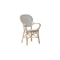 Sika-Design Isabell Fauteuil de repas Isabell Blanc 55x59x92cm