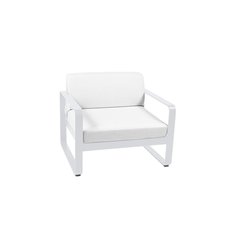 Fermob Bellevie Fauteuil club Bellevie avec Coussin Blanc grisé inclus Blanc L 85xl 75xH56cm