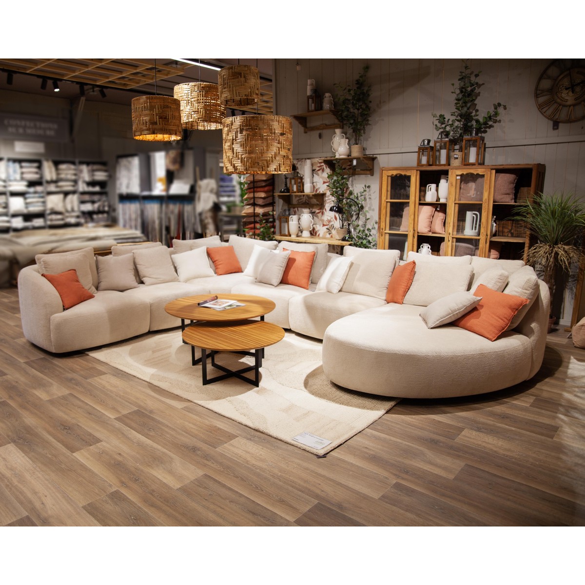 Passe Partout NV Medusa Canapé modulable Medusa Lovely 6 places Multi-couleurs 367x337xH86cm A44cm